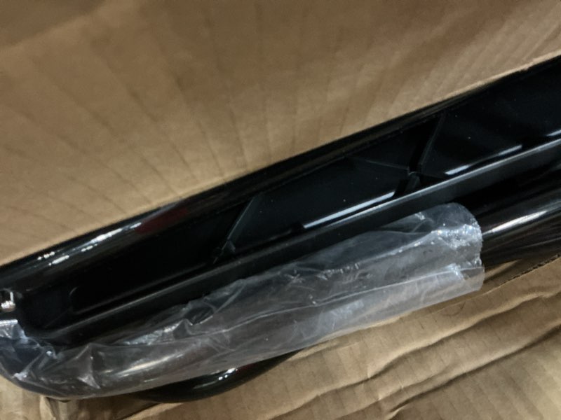 Condition photo showing As Is for Adjustable TV Tray Table - TV Dinner Tray on Bed & Sofa, Comfortable Folding Table with 6 Height & 3 Tilt Angle Adjustments by HUANUO (2 pack)