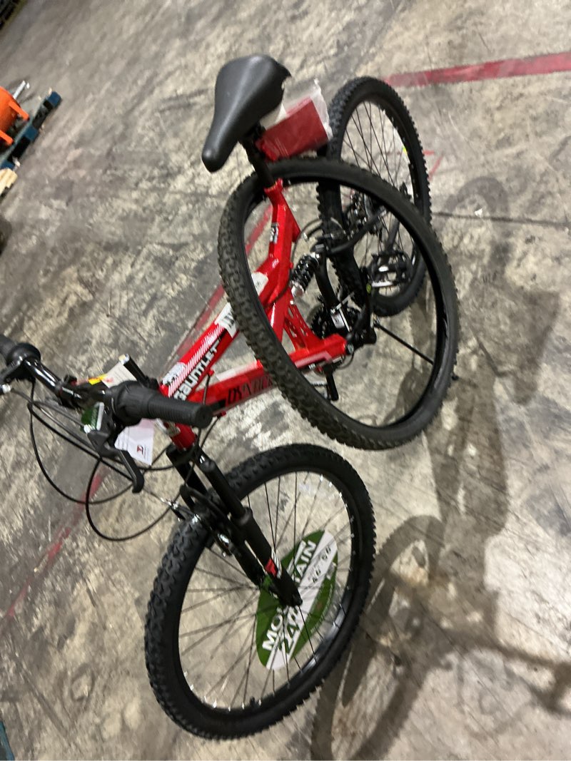 Condition photo showing As Is for dynacraft gauntlet boys 24" mountain bike, for ages 12+, red