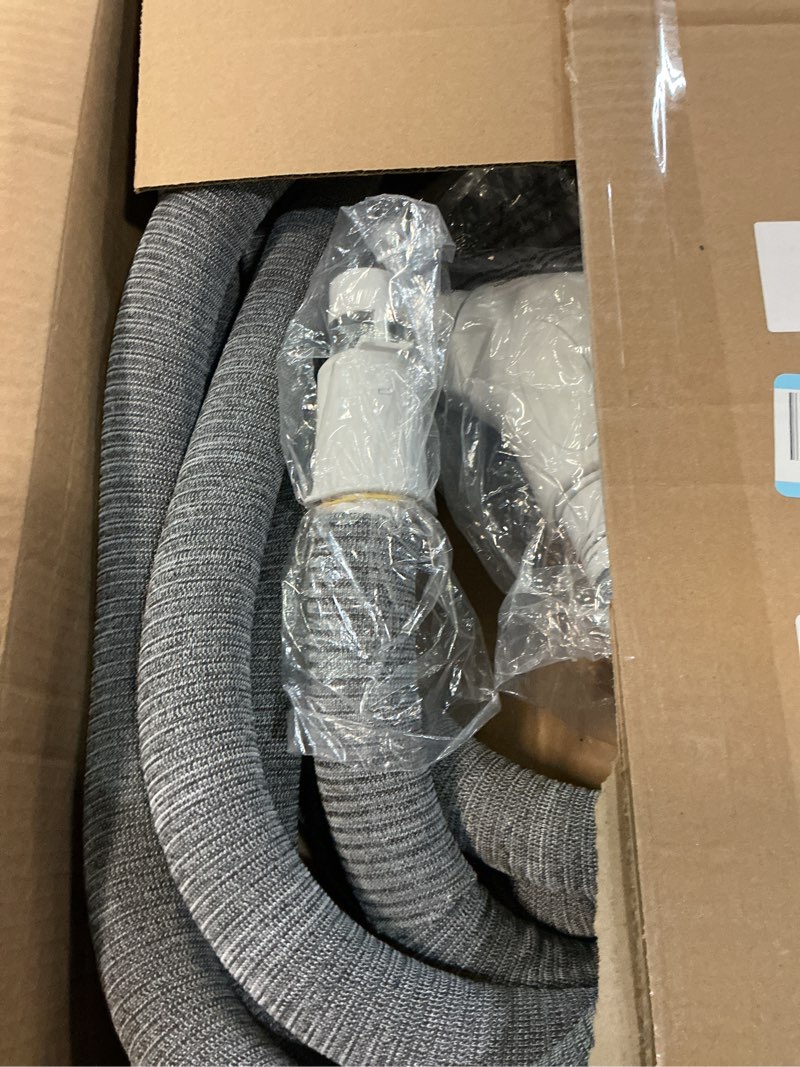 Condition photo showing New/Like New for cen-tec systems 94280 30 ft. low voltage central vacuum installed hose sock, light gray 30 ft. hose