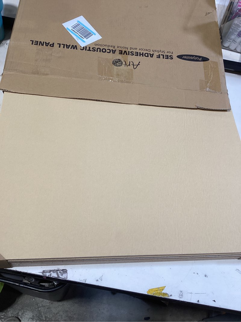 Condition photo showing Good Condition for art3d 6-pack self-adhesive acoustic wall panels for home décor, 24 x 24 inch soundproofing panels for office studio bedroom - high noise absorption polyester fiber, dawn