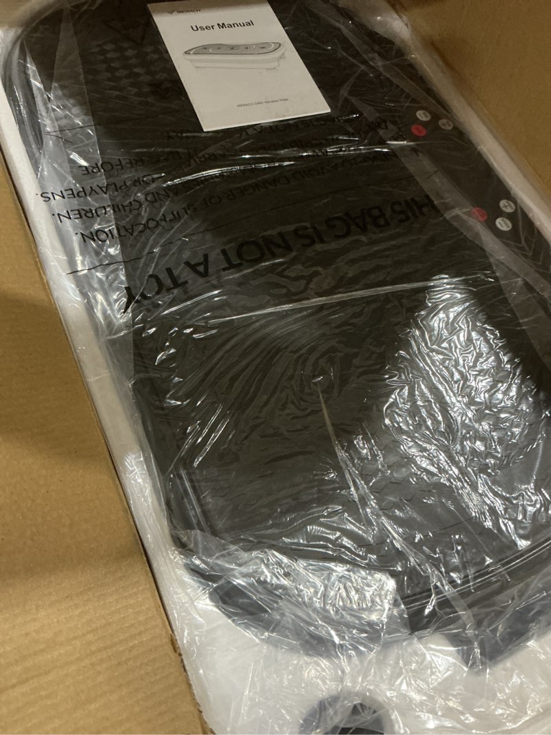 Condition photo showing Good Condition for MERACH Vibration Plate Exercise Machine, Vibration Plate for Lymphatic Drainage Weight Loss, Vibrating Plate Exercise Machine with Bluetooth and LED Display, Workout Equipment for Women Men Home Black
