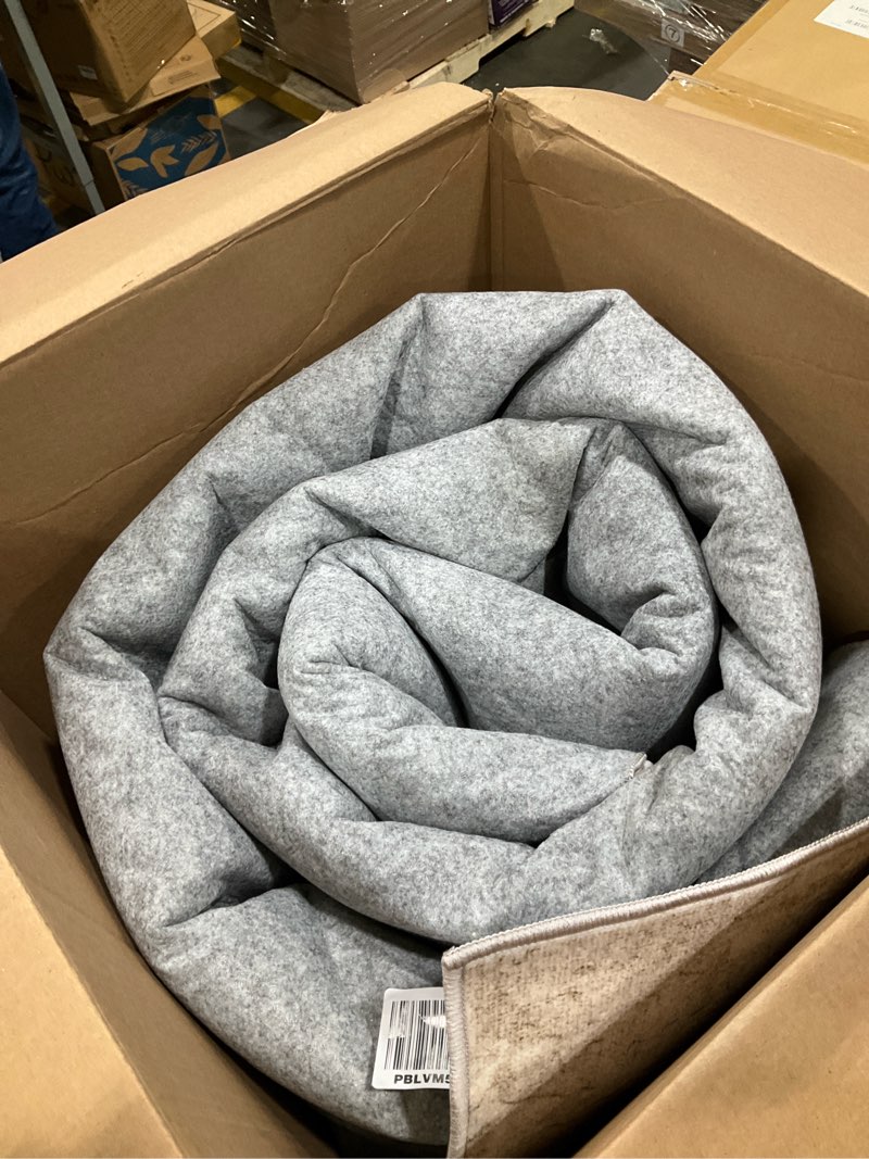 Condition photo showing As Is for Art&Tuft Washable Rugs 8x10, Anti-Slip Backing Abstract 8x10 Rug, Stain Resistant Rugs for Living Room, Foldable Machine Washable Area Rug (TPR53-Beige, 8'x10') Tpr53-beige 8' x 10' (Rectangular)