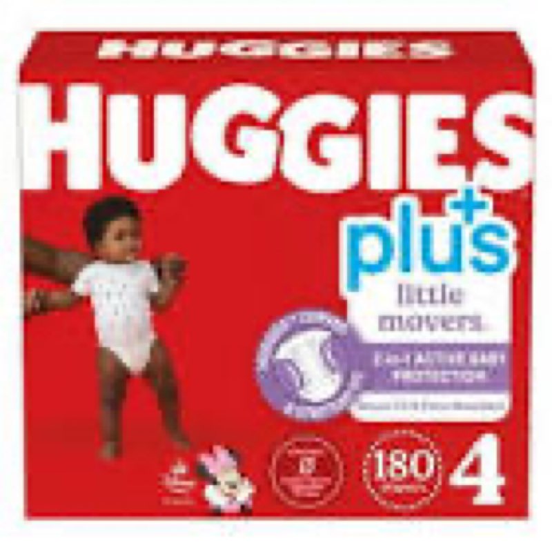 huggies plus little movers 2-in-1 active baby protection size 3 204 diapers