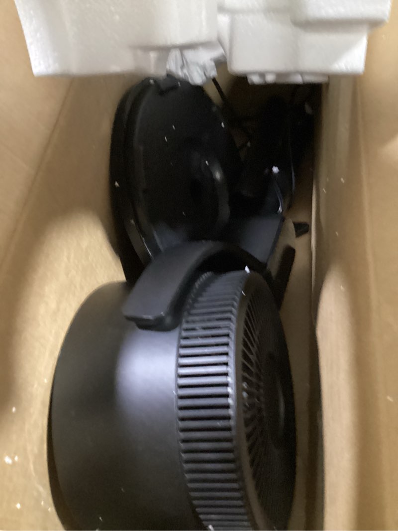 Condition photo showing Good Condition for dreo fan for bedroom, 120° oscillating standing fan, quiet floor fan with dc motor, pedestal fan for room, 9 speeds, 4 modes, 20db, 120° manual vertical, 37-42" adjustable height, 9h timer, black