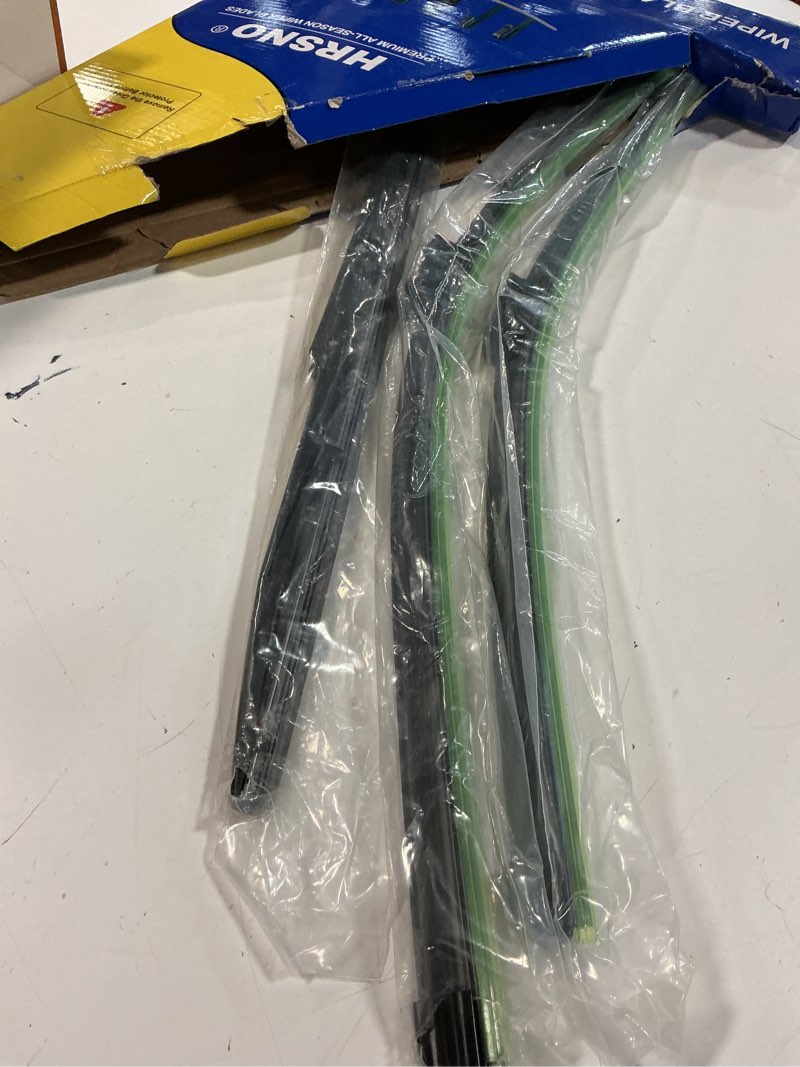 Condition photo showing Good Condition for hrsno® wiper blades:3 - pack windshield wipers for honda cr-v 2023-2025 - all-season beam design - quiet streak - free - exact fit replacement for honda cars (24"/19"/10") 24"+19"+10" honda cr-v 2023-2025