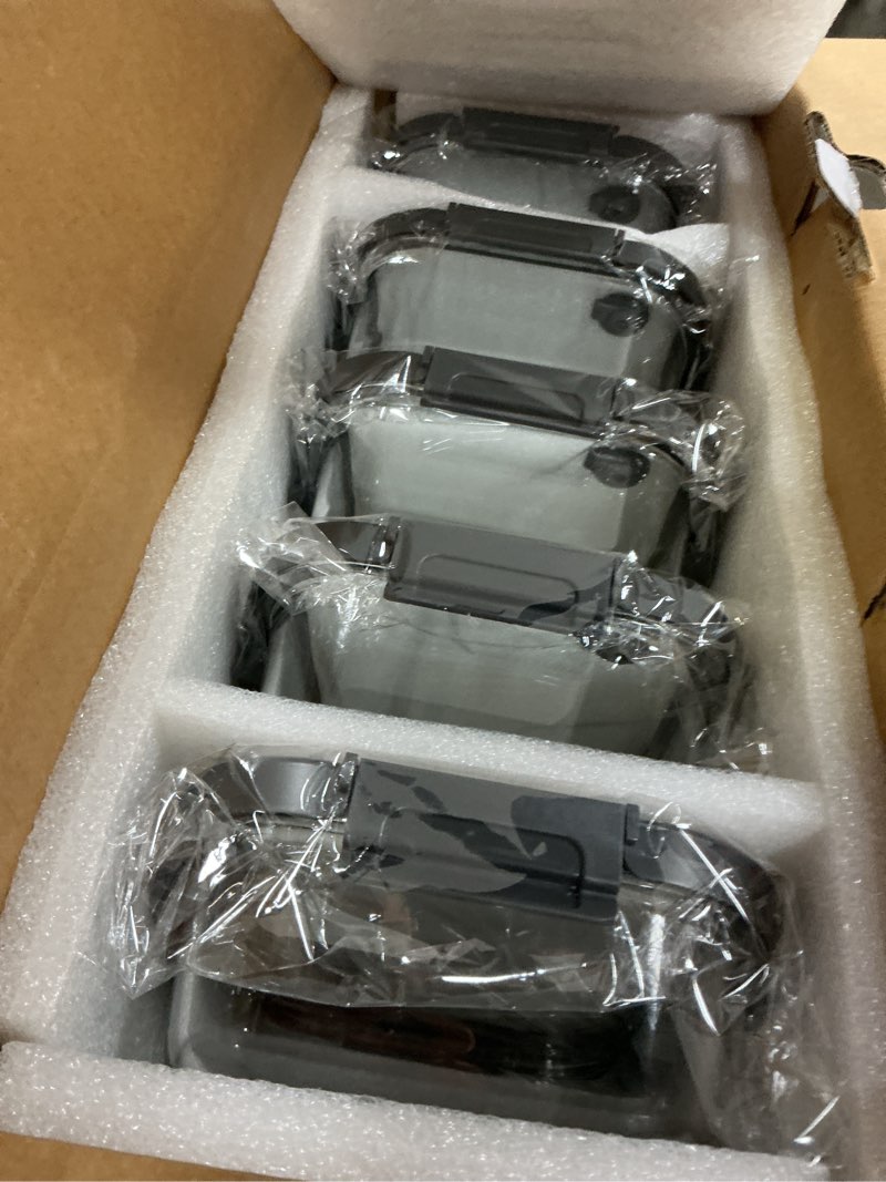Condition photo showing Good Condition for 5-Pack Borosilicate Glass Containers with Tempered Lids, 35.2oz/4.4 Cup Airtight Meal Prep Set, Microwave/Freezer Safe (Gray) Tempered Lids Gray 4.4 Cup*5