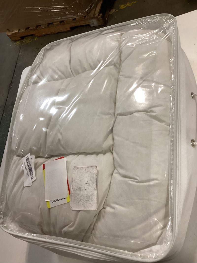 Condition photo showing New/Like New for Continental Bedding Ultra Flat Down Pillow | Thin Pillow with 2 Inch Height | Slim Bed Pillow for Stomach Sleepers | 100% Cotton Shell | Standard Size 20x26 inch White Standard