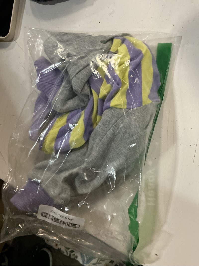 Condition photo showing Good Condition for fuamey dog recovery sleeve with elbow protector,dogs shirt stop licking joints,pet long sleeve suit protecting dog's front leg arm wounds cover skin conditions purple stripes xl xl(weight:66-88lbs) purple stripes