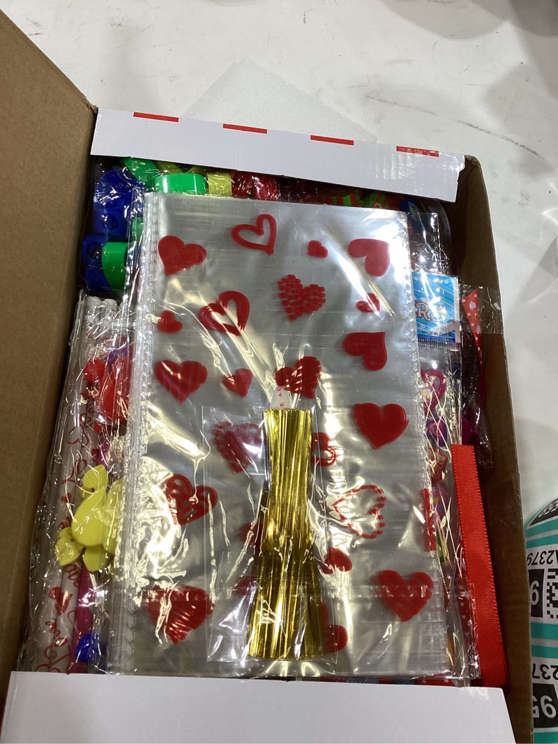 Condition photo showing Good Condition for 240pcs Stationery Set Valentines Day Gifts for Kids Classroom Exchange with Giant Lollipop, 24 Pack Valentines Day Cards for Kids School Party Favors Prizes Goodie Bag Stuffers