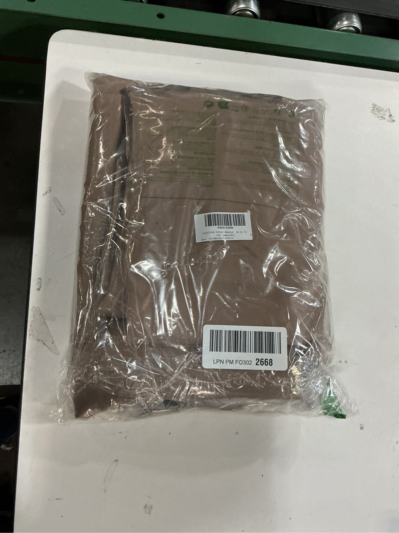 Condition photo showing New/Like New for NICETOWN Blackout Curtains & Drapes for Living Room - Thermal Insulated Solid Grommet Sound Reducing Energy Saving Window Treatments for Porch/Hall, Natural, 2 Panels, W52 x L84 Natural 52"W x 84"L (Pack of 2)