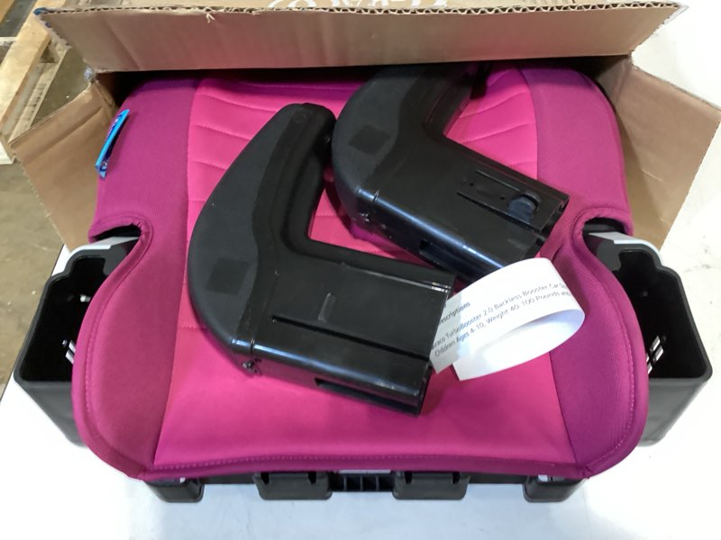 Condition photo showing As Is for graco turbobooster 2.0 backless booster car seat, trisha, travel booster seat for children ages 4-10, weight 40-100 pounds and height up to 57 inches