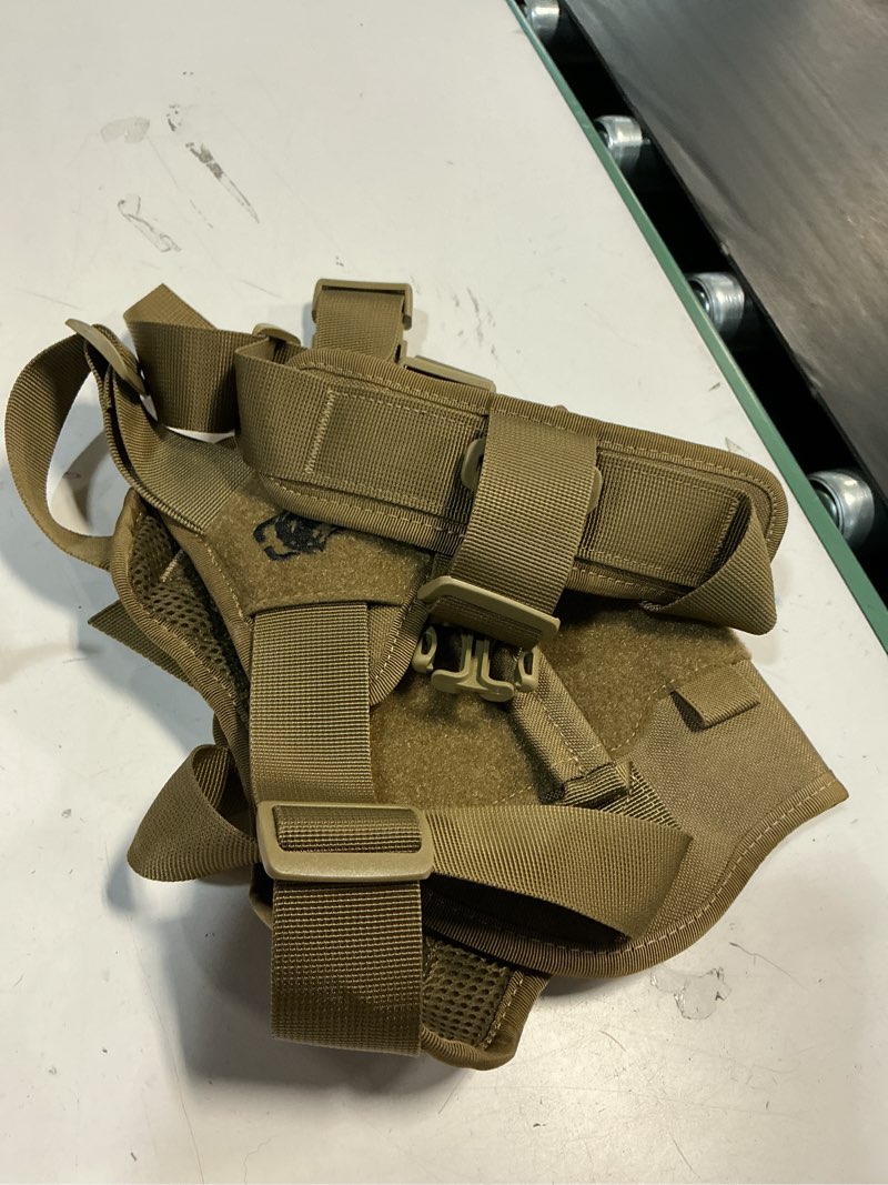 Condition photo showing New/Like New for onetigris escape proof dog harness, no pull dog harness with handles, tactical multi-use support dogs harnes for large dogs everyday wear walking hiking training (black, medium) medium black