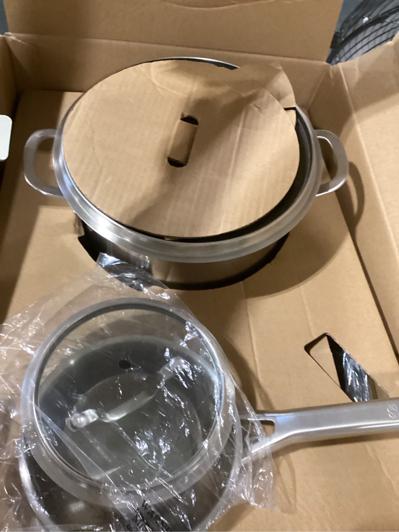 Condition photo showing Good Condition for calphalon stainless steel 10-piece triply cookware set