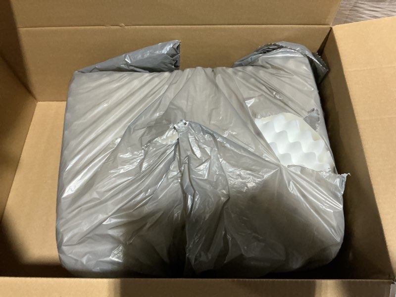 Condition photo showing Good Condition for vonabem waterproof dog bed large medium sized dogs - outdoor orthopedic crate pad, washable pet beds removable cover, egg crate foam support, durable anti-slip kennel pads 35"x22", gray l(35x22x3) grey