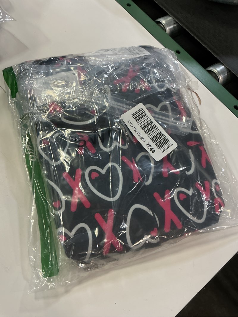 Condition photo showing Good Condition for swomog womens button down pajamas set short sleeve sleepwear bride soft pj lounge sets xs-3xl x-large black heart