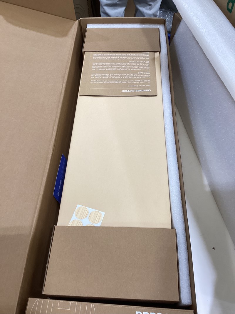 Condition photo showing New/Like New for Habudda Floating Shelves, Wooden Wall Shelf for Rustic Decor, Hanging Display Shelving for Bedroom Bathroom Kitchen Living Room, Natural Wood, Invisible Bracket, 23.6"×6.7"×1.6", 2-Pack Burlywood 23.6"×6.7"×1.6"