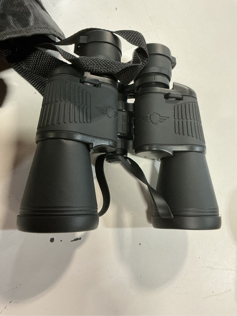 Condition photo showing New/Like New for 20x52 binoculars for adults high powered - hd large view binoculars with low light vision - professional binocular for bird watching hunting travel cruise outdoor sports - gifts for women black