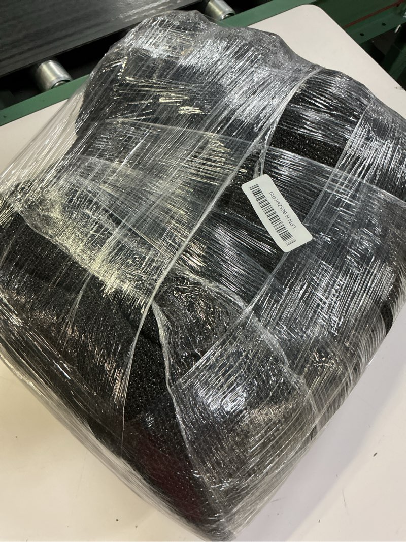Condition photo showing Good Condition for icover 4x50ft privacy screen fence, outdoor fencing panels, garden windscreen mesh shade sail net barrier, include reinforced bindings and brass grommets cable zip ties, black 4x50ft black