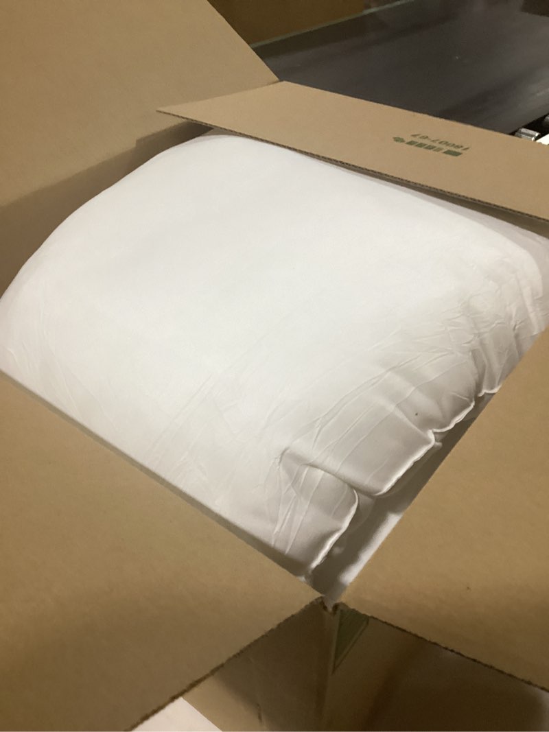 Condition photo showing Good Condition for Throw Pillows Insert Set of 2, White 26x26 in Pillow Inserts with 100% Cotton Cover,Bed and Couch Decorative Stuffer Pillows,Indoor Pillows for Sofa