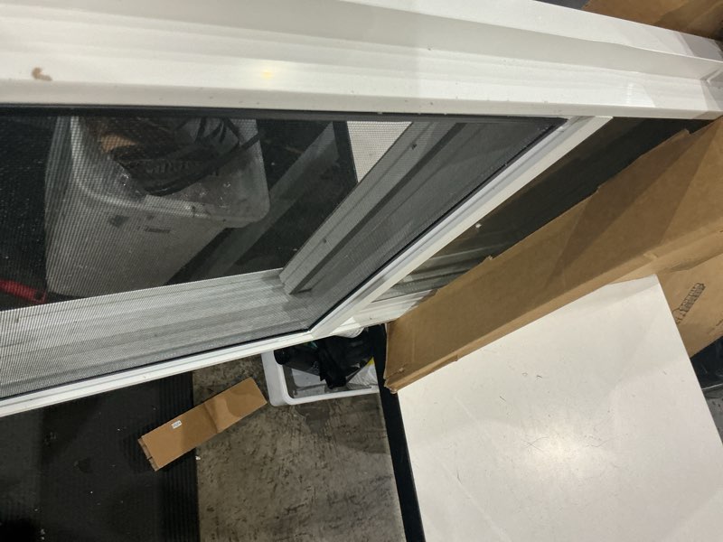 Condition photo showing As Is for vbsi3216bvinyl basement slider window,