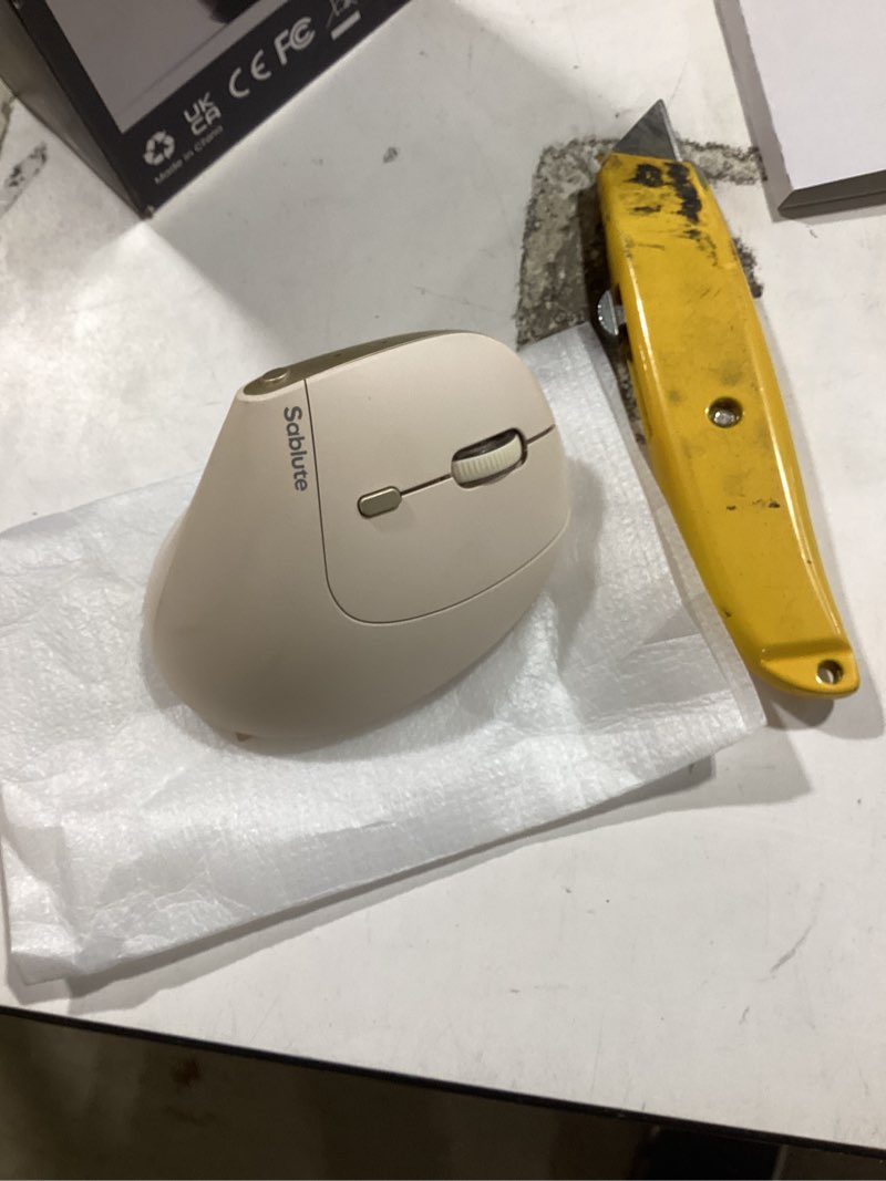 Condition photo showing Good Condition for sablute mam3 ergonomic mouse, rechargeable wireless vertical mouse with 4 adjustable dpi for small/medium hands, dual-device connectivity for computer/pc/laptop,bluetooth mouse for window,mac os,beige