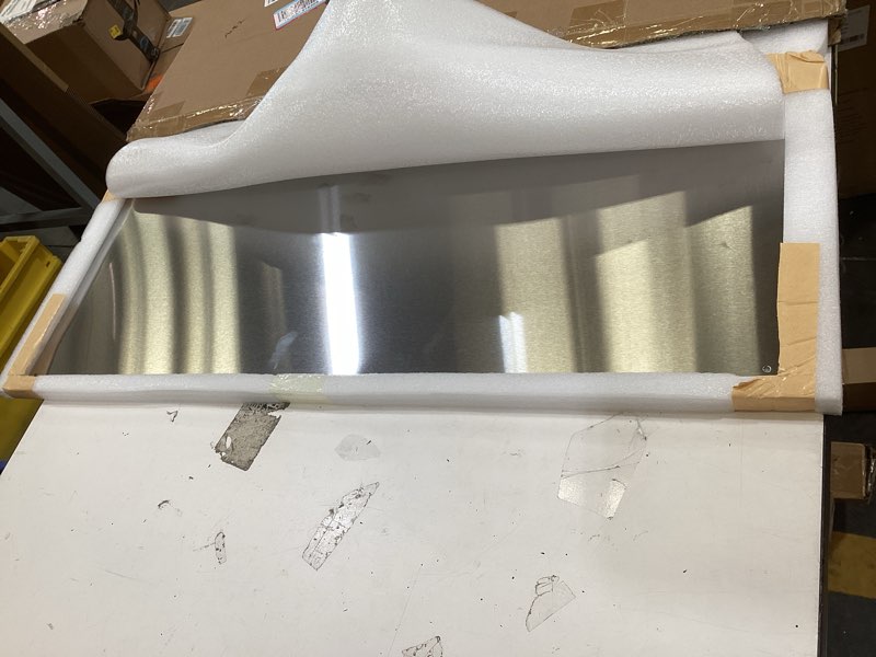Condition photo showing New/Like New for oneeon stainless steel backsplash ?24 x 30 inch range hood stove backsplash back stainless steel sheet for kitchen