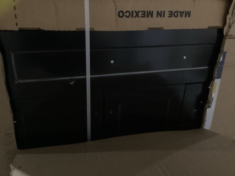 Condition photo showing As Is for style selections cauley 36-in black single sink bathroom vanity with white cultured marble top