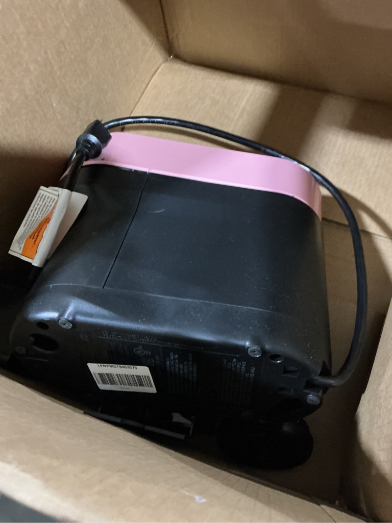 Condition photo showing As Is for nespresso vertuo pop+ coffee and espresso maker by de'longhi, candy pink machine only candy pink