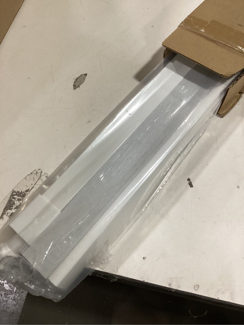 Condition photo showing Good Condition for LazBlinds Cordless Cellular Shades, No Tools No Drill Blackout Honeycomb Shades Pleated Blinds for Windows, 36'' W x 48'' H, Silver White Blackout-silver White 36'' W x 48'' H