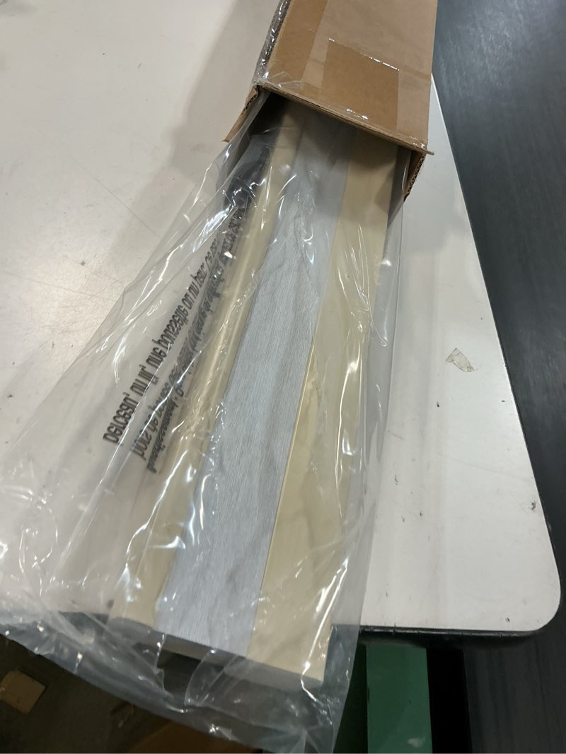 Condition photo showing Good Condition for lazblinds cordless cellular shades, blackout privacy honeycomb shades for home, thermal insulation noise reduction blinds for windows, 29'' w x 48'' h, cream blackout-cream 29'' w x 48'' h
