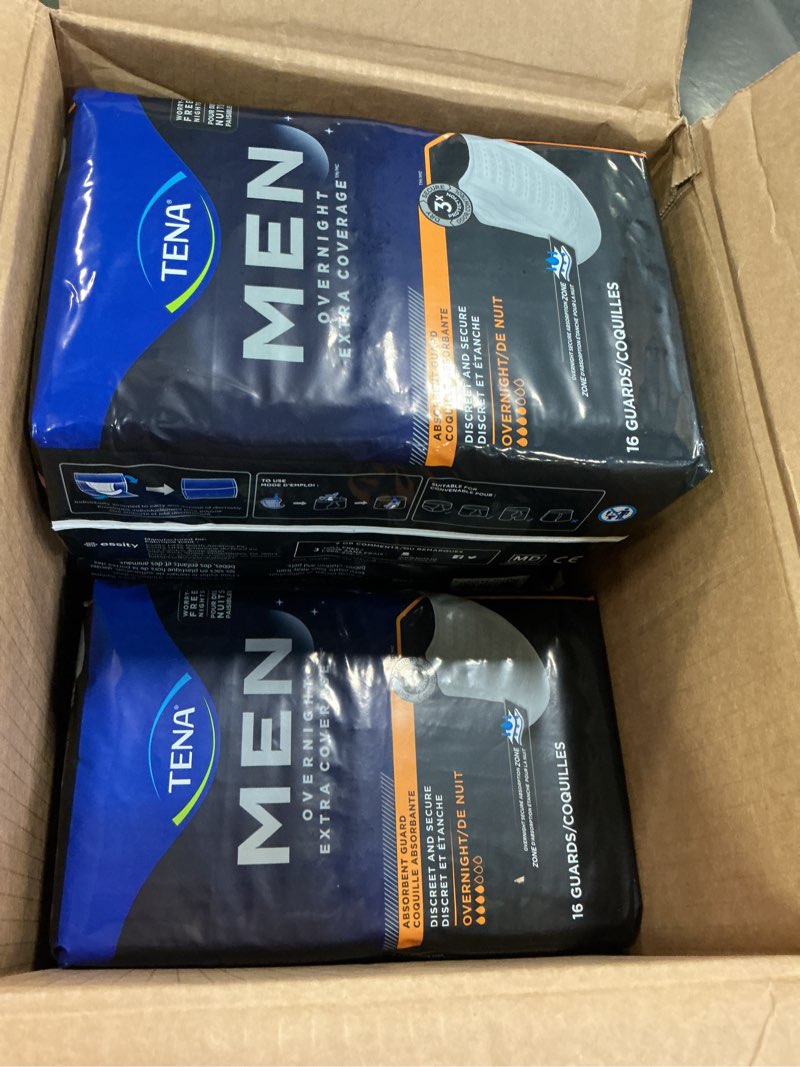 Condition photo showing New/Like New for TENA Incontinence Protective Guards for Men - Maximum Absorbency - 5 pack 