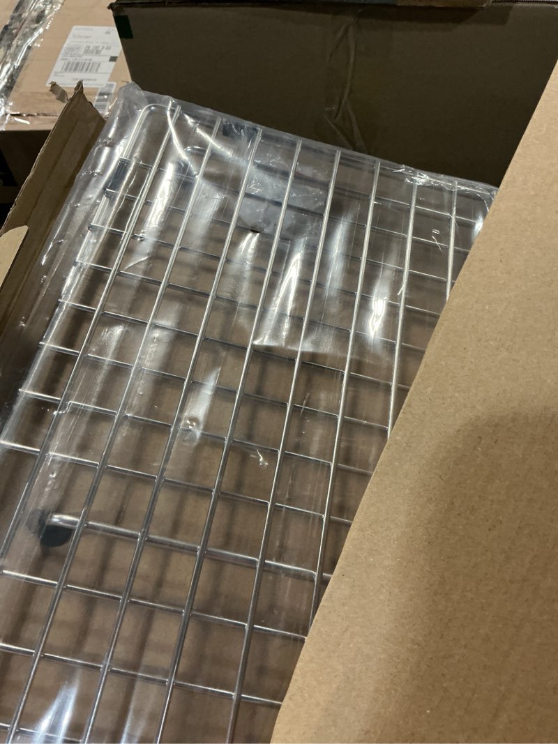 Condition photo showing New/Like New for Serene Valley Sink Bottom Grid 26-15/16" X 14-1/16", Side Drain with Corner Radius 3/8",NDG2714S