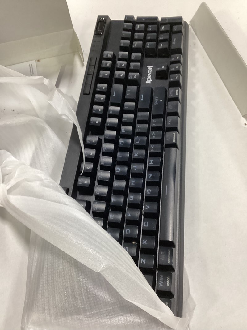 Condition photo showing As Is for Redragon K580 PRO Wireless RGB Gaming Keyboard, 3-Modes 104 Keys Mechanical Keyboard w/Hot-Swap Socket, Dedicated Media Controls & Onboard Macro Recording, Linear Red Switch K580 PRO Wireless Red Switch