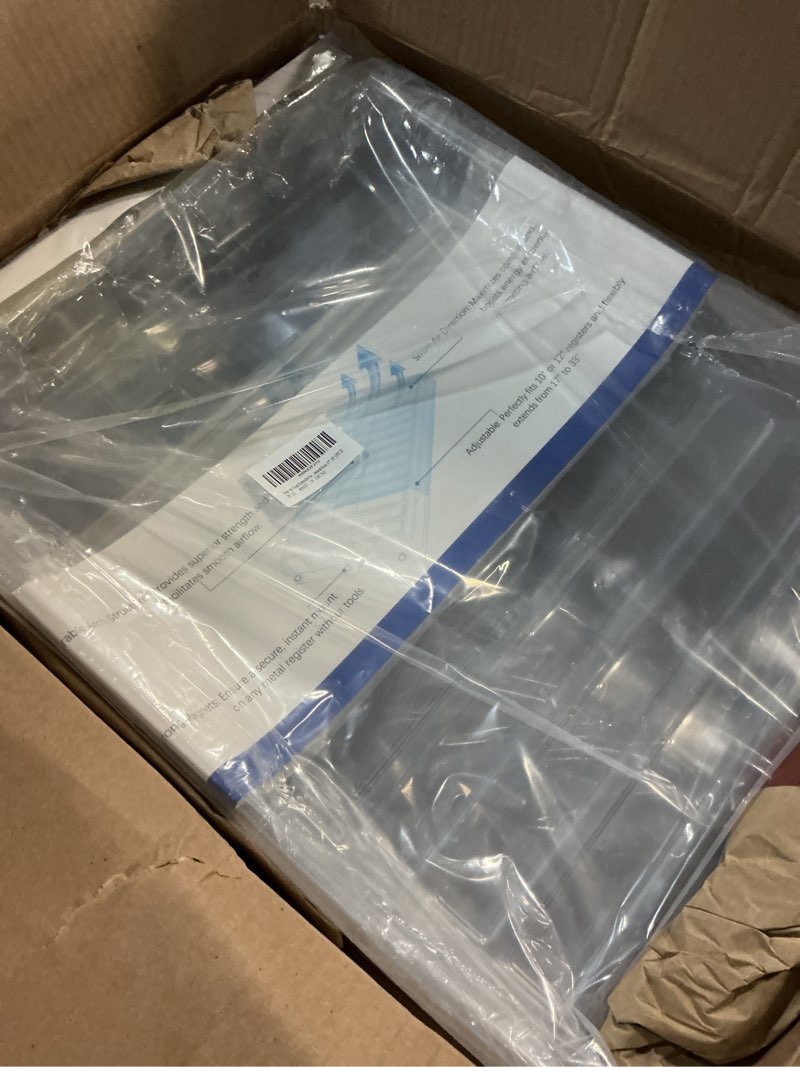 Condition photo showing Good Condition for air vent extender for under furniture, vent redirector, vent deflector for floor register 10" and 12" wide, extends from 17"-33" long (2pcs) 2pcs-superduty