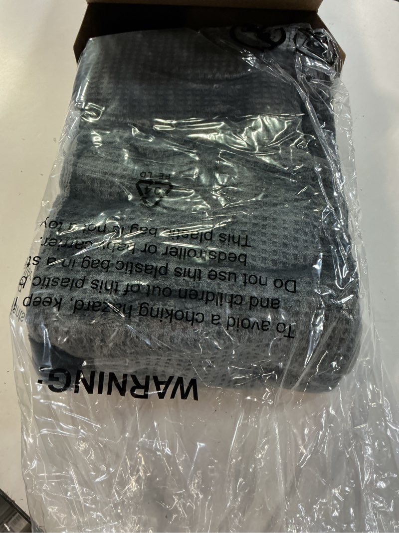 Condition photo showing New/Like New for heating pad for neck - wearable electric heating pads for back, shoulder and waist, large heat pad with 4 massage modes & 2 heat levels for women, men, mom, 24"x35", 2 motor, gray 24"x35" 2 motor grey