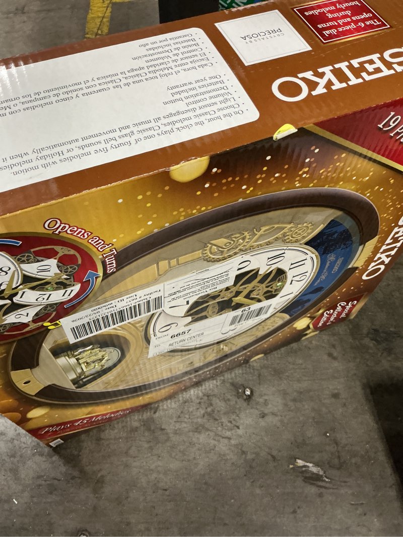 Condition photo showing Good Condition for seiko melodies in motion 2025 golden rhythm musical wall clock (limited edition)