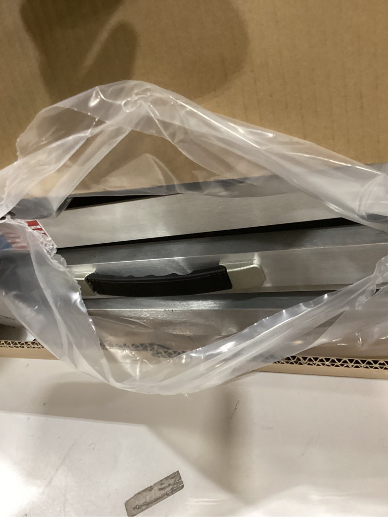 Condition photo showing As Is for Portable Wheelchair Ramp 5FT, Anti-Slip Aluminum Folding Portable Ramp, Wheelchair Ramps for Home, Weight Capacity Up to 800 LBS, with Transition Plates Above and Below, Loading Dock Plates Silver 5FT Using height 5-15"