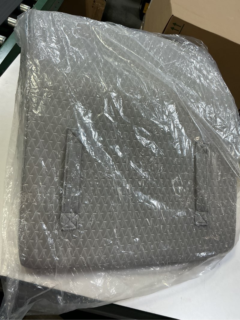 Condition photo showing Good Condition for Leg Elevation Pillow for After Surgery, 10inch Foam Leg Elevating Pillow for Swelling and Blood Circulation, Leg Wedge Pillow for Sleeping, Knee Pillow for Knee Hip Ankle Pain Relief, Grey Flat Top 10 Inch Grey