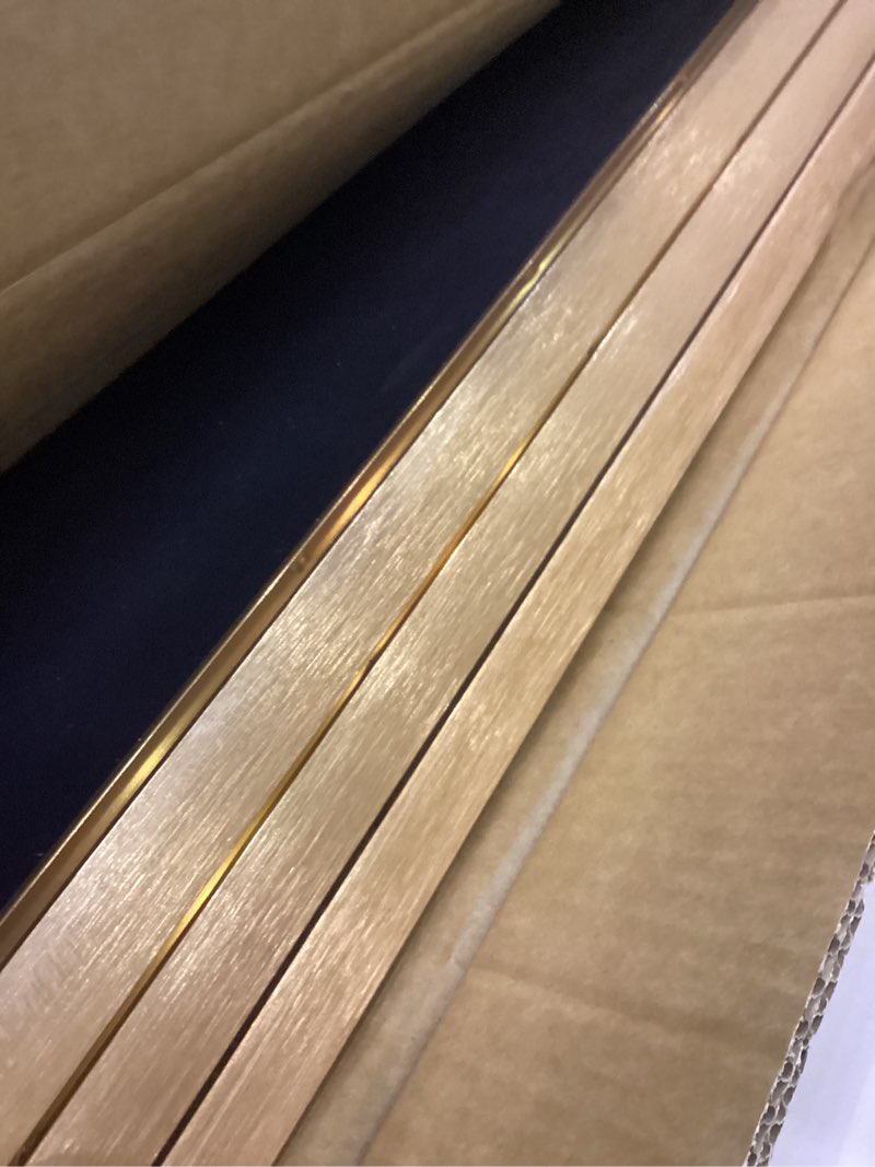 Condition photo showing Good Condition for Framed Modern Luxury Wall Art for Bedroom, Large Navy Blue and Gold Ginkgo Leaf Artwork for Walls, 3 Piece Contemporary Bright Style Floral Prints for Living Room Office Hallway Wall Decor, 24x36 Inch 24" W x 36" H x 3Pcs 3 Piece-Ginkgo