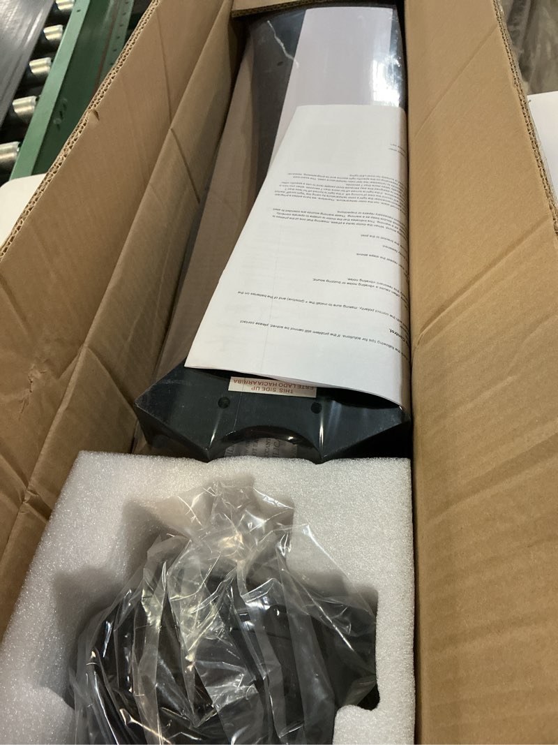 Condition photo showing Good Condition for 52 inch ceiling fan with lights and remote control, quiet dc motor, 3 blade, walnut wooden, for bedroom, patio, living room, office, indoor and outdoor