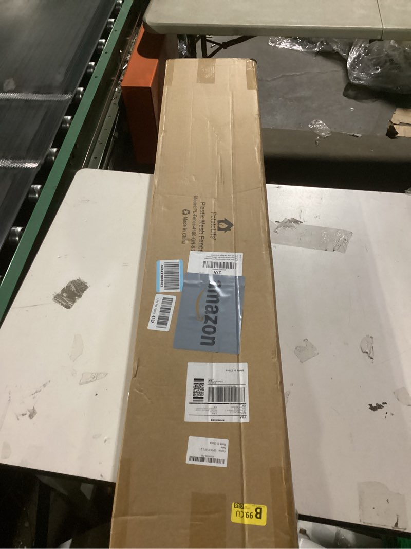 Condition photo showing New/Like New for potatolife plastic mesh fence safety fence, 2 roll 4'x100' with 100 zip ties, resuable temporary netting for garden fencing, construction, snow fencing, animal barrier, poultry, deer, patio, green 2 roll, 8.73 lb/roll green