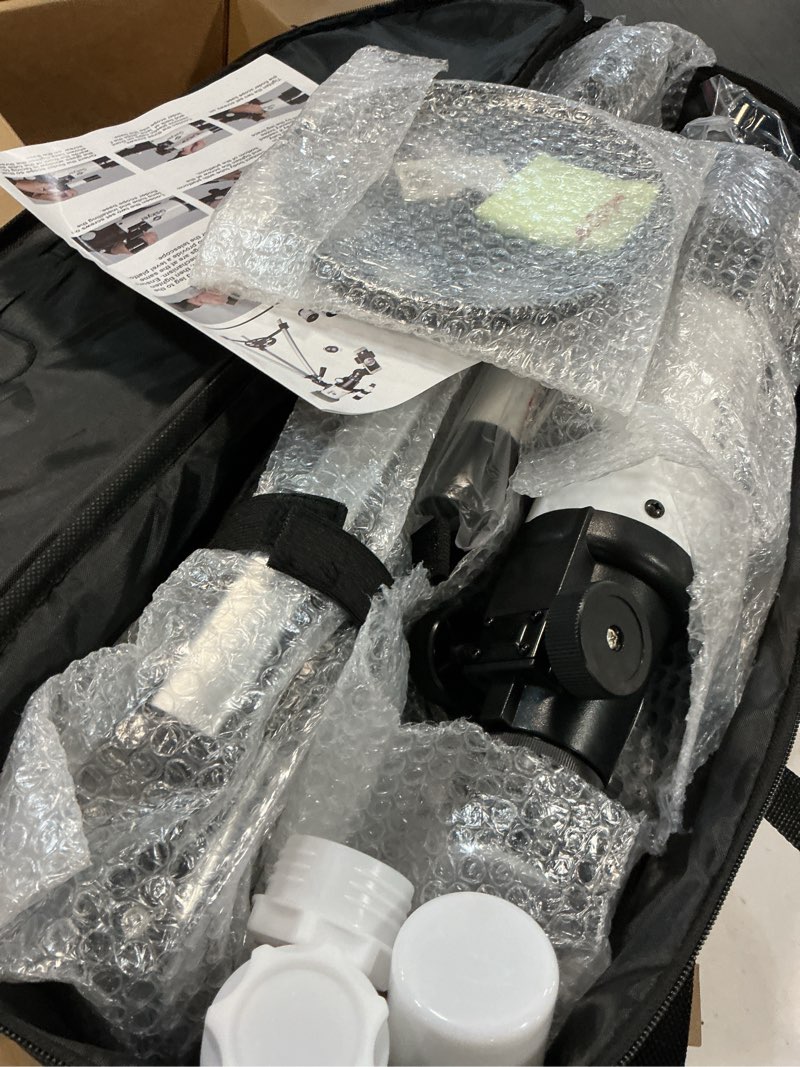 Condition photo showing Good Condition for gskyer telescope, 70mm aperture 400mm az mount astronomical refracting telescope for kids beginners - travel telescope with carry bag, phone adapter and wireless remote. az70400