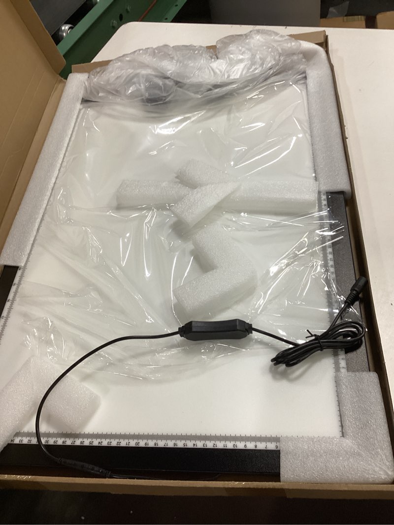 Condition photo showing Good Condition for WELZK 10000+ LUX High Bright Light Pad A2, 3 Colors Light Board with UL Adapter. 10 Levels/Stepless Dimming for Diamond Painting, Tracing, Drawing, Sketching etc A2 3-Colors