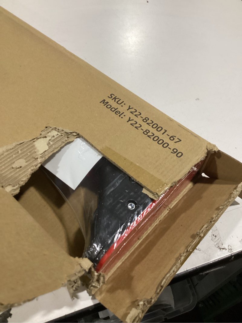 Condition photo showing Good Condition for Pull Up Bar for Doorway: Sportneer Strength Training Pull-up Bars without Screw - Adjustable Width Locking Mechanism Chin Up Bar, Thickened Steel Max Limit 440 lbs Upper Body Fitness Pullup Bars for Home (Black-Red)