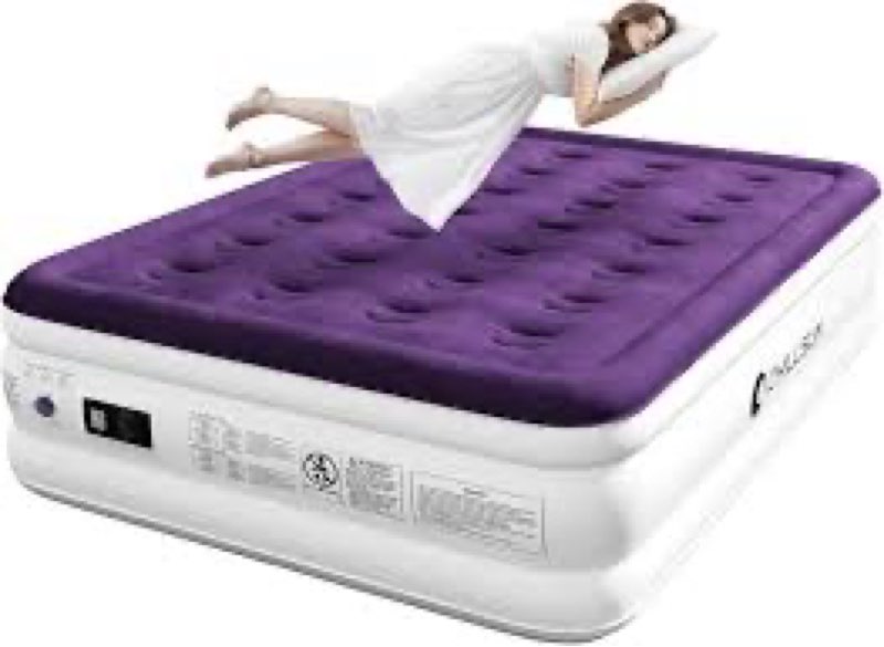 CHILLSUN Air Mattress Full with Built in Pump, 18" Raised(incomplete)