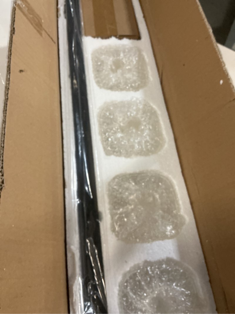 Condition photo showing New/Like New for bathroom vanity light, square design 4 lights morden bathroom lighting fixtures over mirror, black bathroom light vanity fixtures for bathroom/living room/bedroom black 4-light
