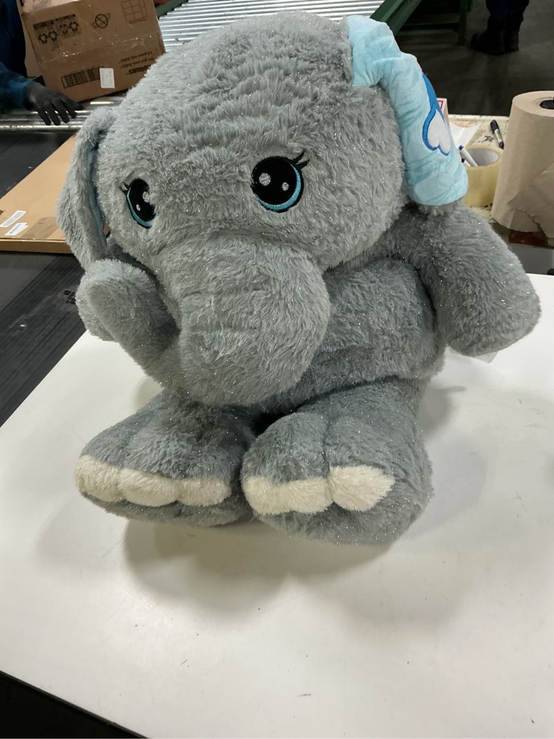 Condition photo showing Good Condition for IKASA Giant Elephant Stuffed Animal Plush Toy,Large 30" Cute Jumbo Soft Toys,Huge Big Size Fluffy Plushy Fat Oversized Plushie,Gifts for Kids