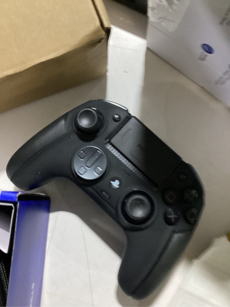 Condition photo showing As Is for nacon revolution 5 pro officially licensed playstation wireless gaming controller for ps5 / ps4 / pc - hall effect, trigger stops, mappable buttons, bluetooth audio - triple black