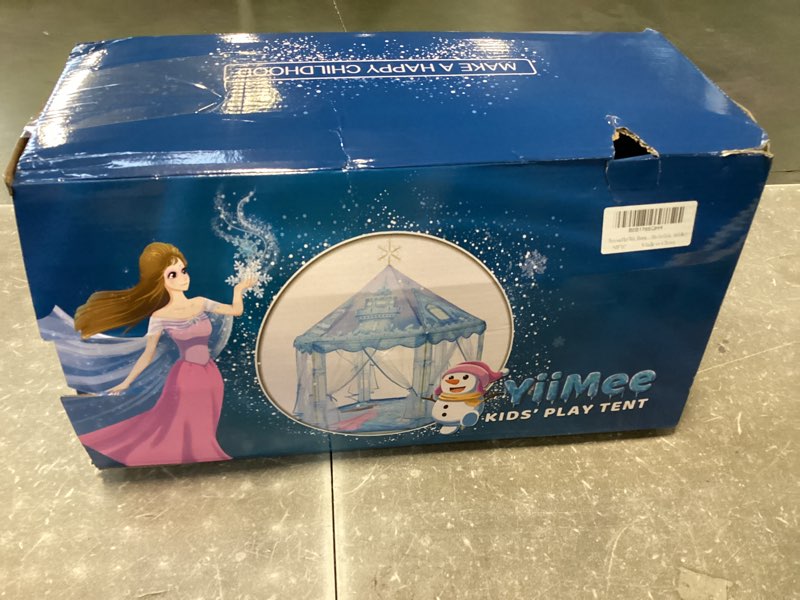 Premium Princess Play Tent - Frozen Toy for Girls with Enchanting Snowflake Lights - Spark Imagination with Princess Play Tent - Perfect for Indoor & Outdoor Play - Play Gifts Tent - Includes Cozy Rug