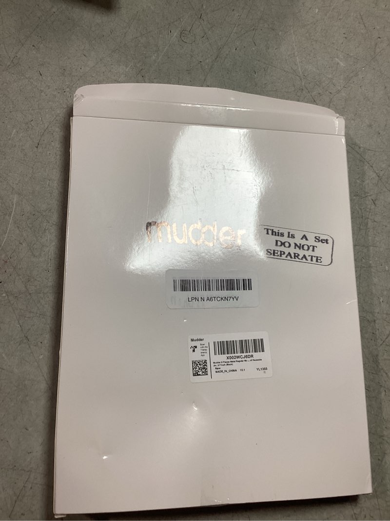 Condition photo showing New/Like New for Mudder 8 Pieces Metal Regular Mouth Mason Canning Jar Lids with Straw Hole Leak Proof Reusable Jar, 2.7 Inch (Gold)